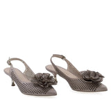 Pantofi dama stiletto Anna Viotti D3134 bej din piele naturala