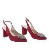 Pantofi eleganți damă roșii Kordel 2793, vârf închis, design sofisticat, vedere din față