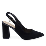 pantofi eleganti dama Sala 947 negri piele intoarsa toc patrat 8.5 cm vedere lateral dreapta