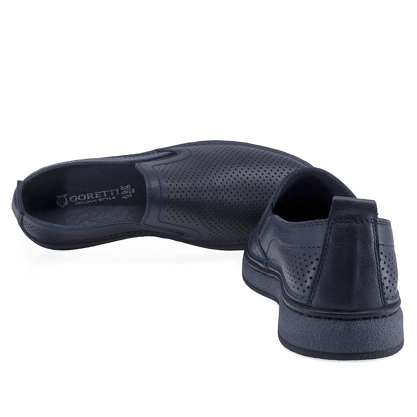 Branț confortabil pantofi bărbați Goretti B69-320 piele naturală vițel interior mesină naturală