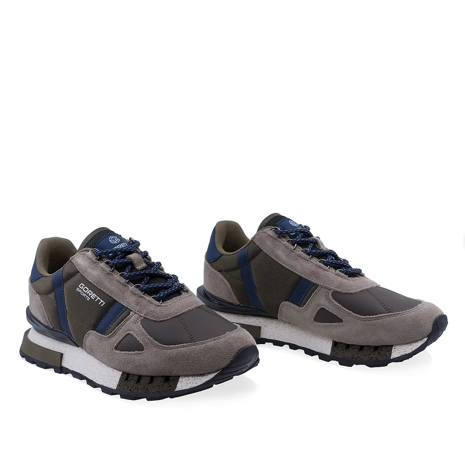 Pantofi sport bărbați Goretti maro, vedere din față, design modern și confort zilnic