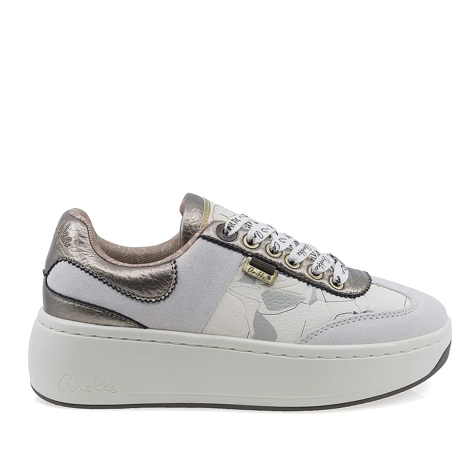 Pantofi sport damă Anekke bej din piele naturală, vedere lateral dreapta model 42370-791