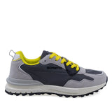 Pantofi sport bărbați Goretti gri, lateral dreapta, piele întoarsă și design modern confortabil