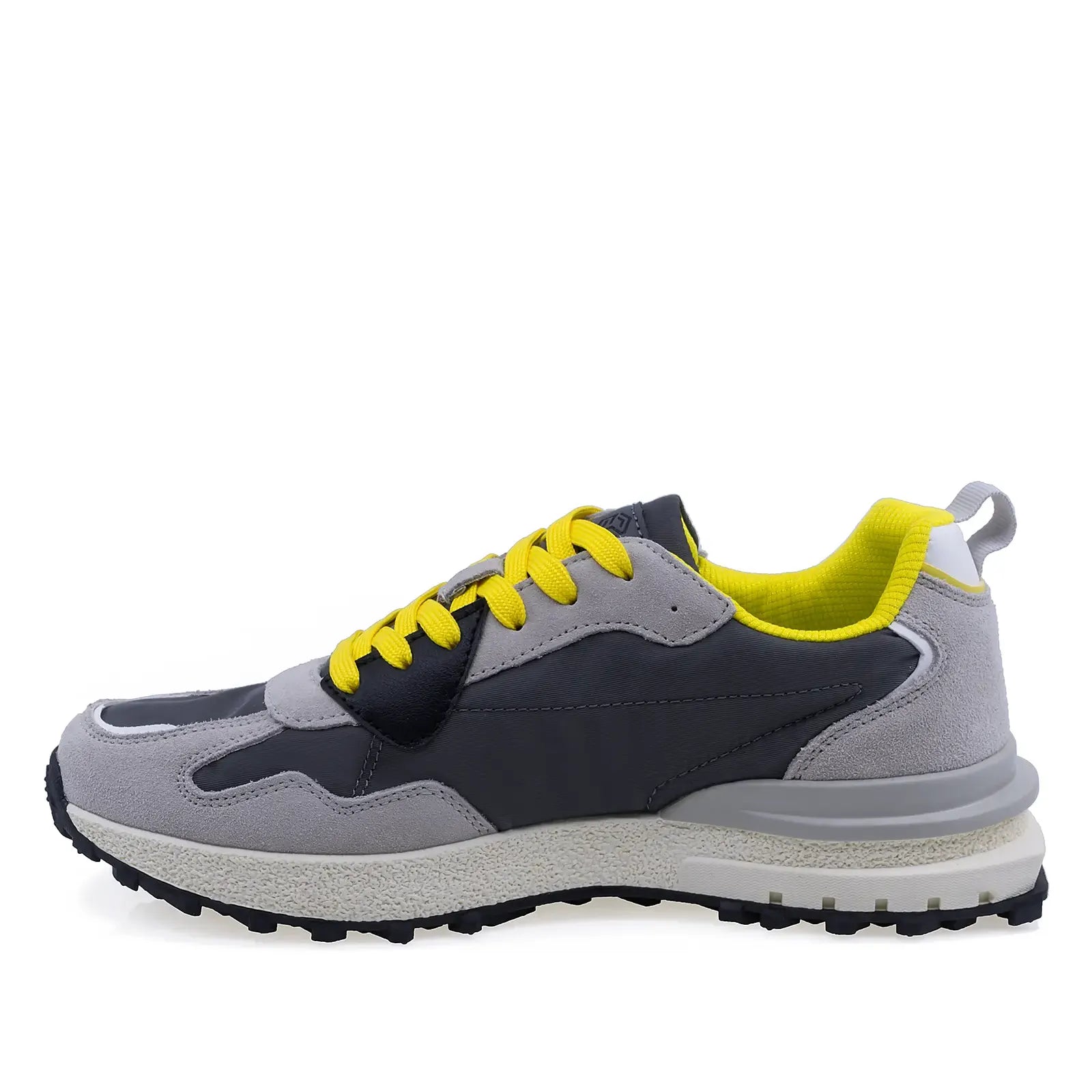 Pantofi sport Goretti gri, lateral stânga, stil casual și talpă flexibilă