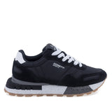 pantofi sport dama Goretti negri piele intoarsa vedere lateral dreapta model D104 confort zilnic