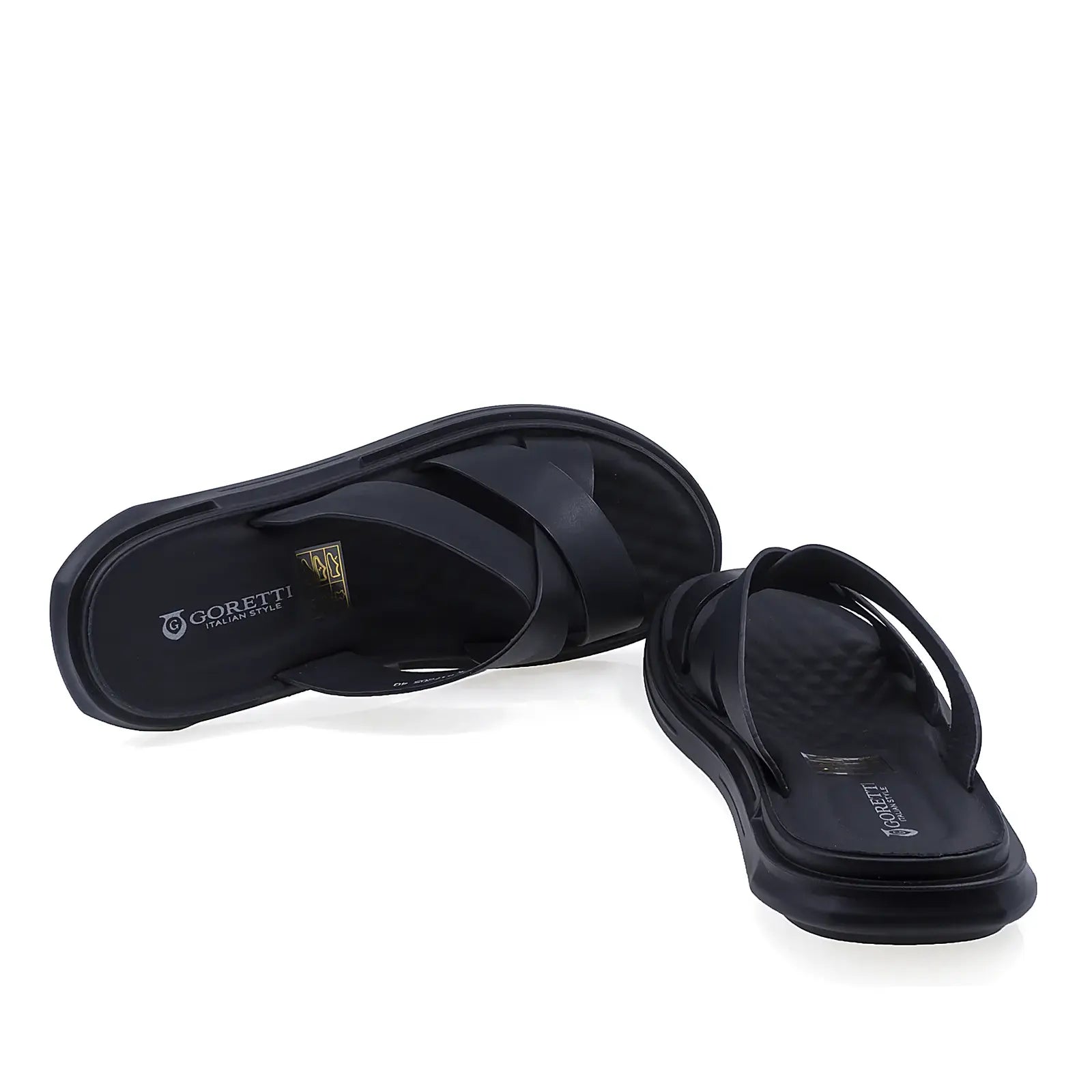 Papuci barbati Goretti B111-D17205 interior din mesina naturala pentru confort sporit