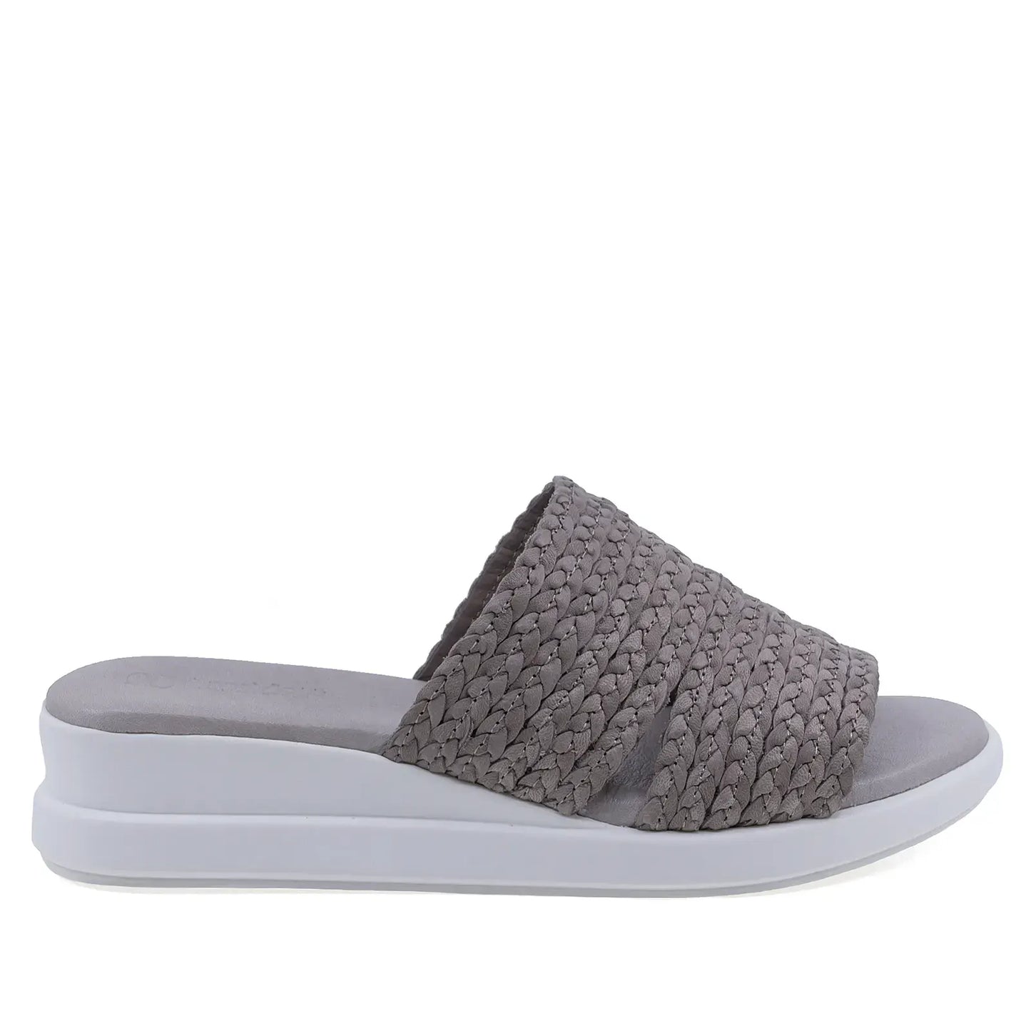 Papuci damă Anna Viotti D26-739 gri, vedere laterală dreapta