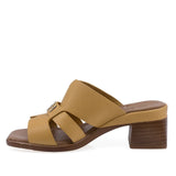 Papuci dama casual Anna Viotti D42-12131 din piele naturala, vedere laterala stanga