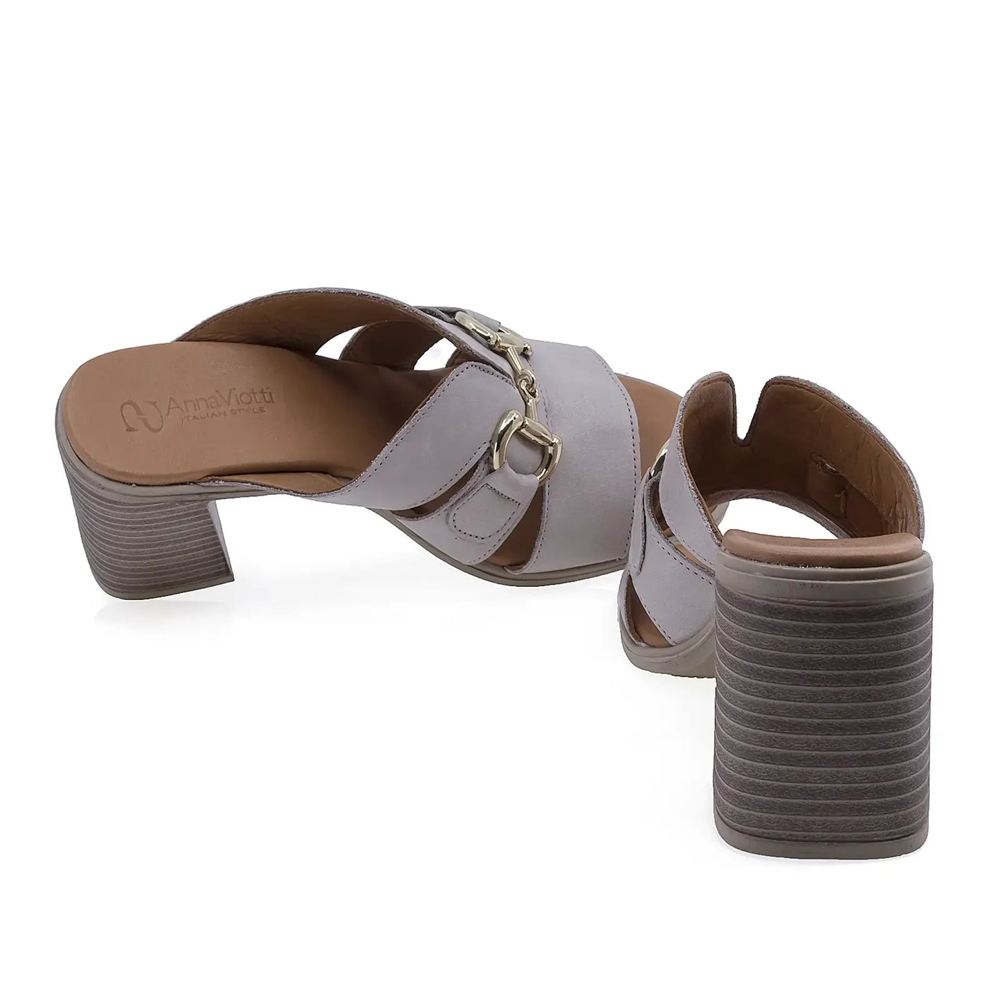 Papuci damă Anna Viotti D58-3032 cu interior din piele naturală pentru confort și respirabilitate