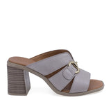 Papuci damă casual-eleganți Anna Viotti D58-3032 gri, vedere laterală dreapta, confortabili și moderni