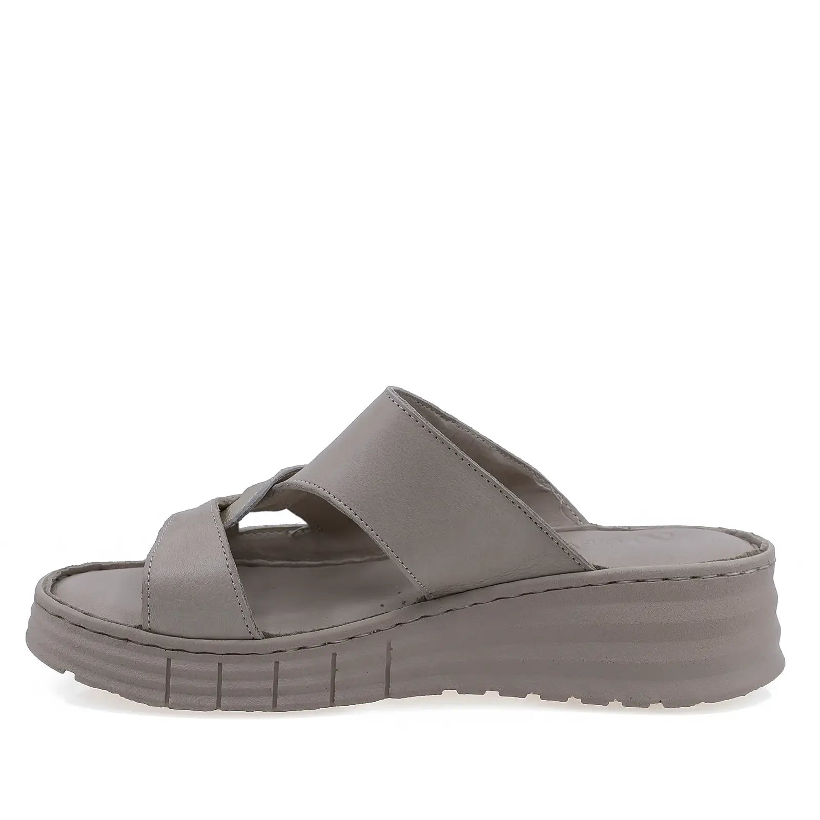 Papuci dama Anna Viotti D60-453 bej din piele naturala, design modern si confort sporit