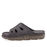 Papuci dama Anna Viotti D60-M206 gri din piele naturala intoarsa, design modern si confort sporit la mers