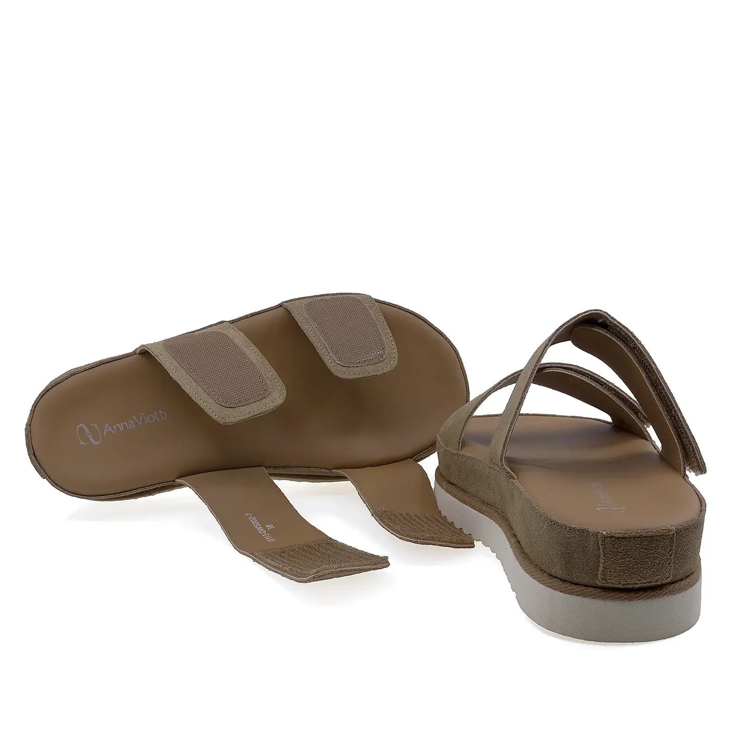 Papuci dama Anna Viotti D113-OWS002 interior mesina naturala confort respirabil pentru vara