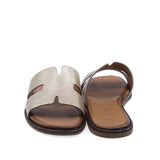 Papuci dama casual Anna Viotti D58-2317 vedere spate piele naturala aurii design modern