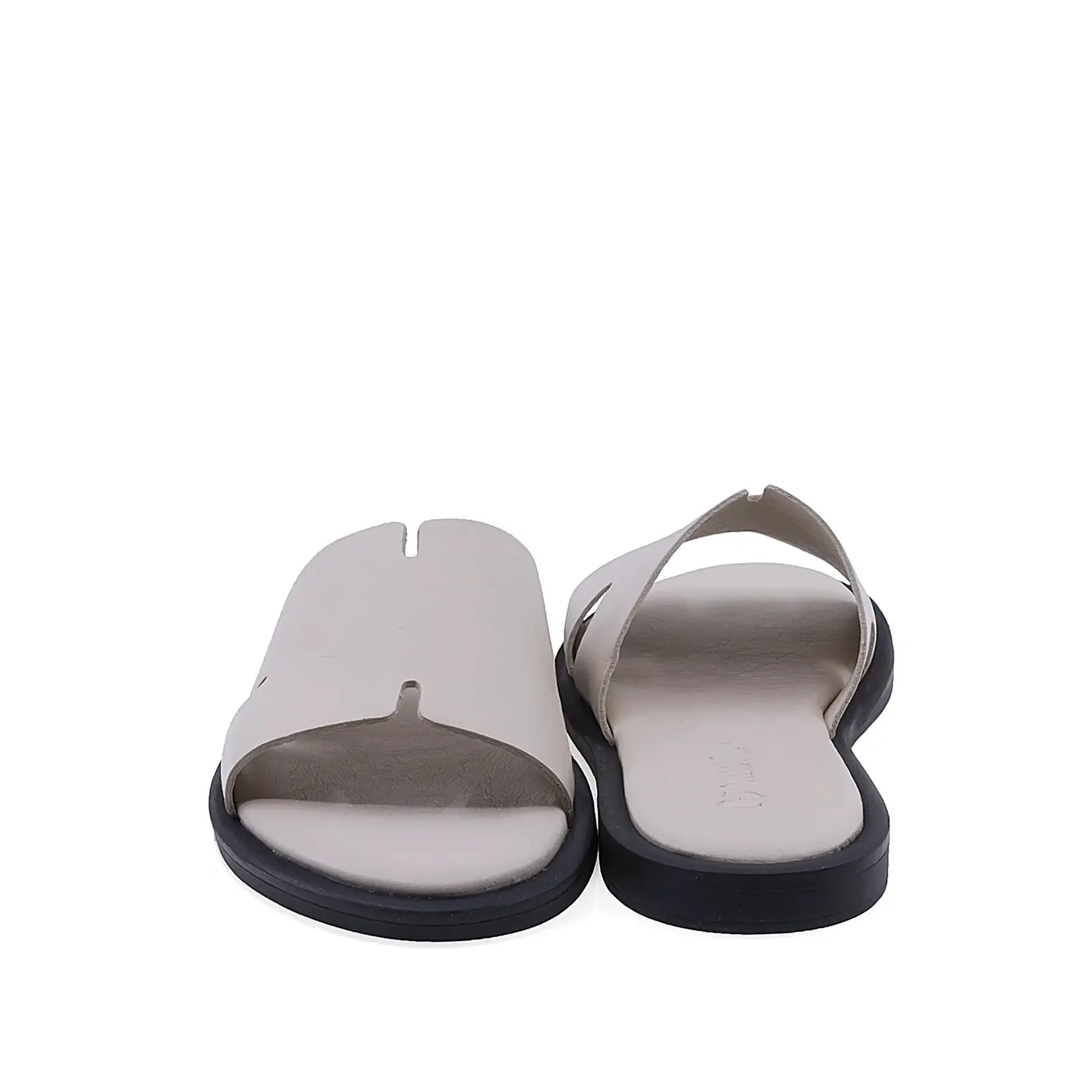 Papuci dama casual Anna Viotti D19-359 vedere spate piele naturala bej stil casual modern