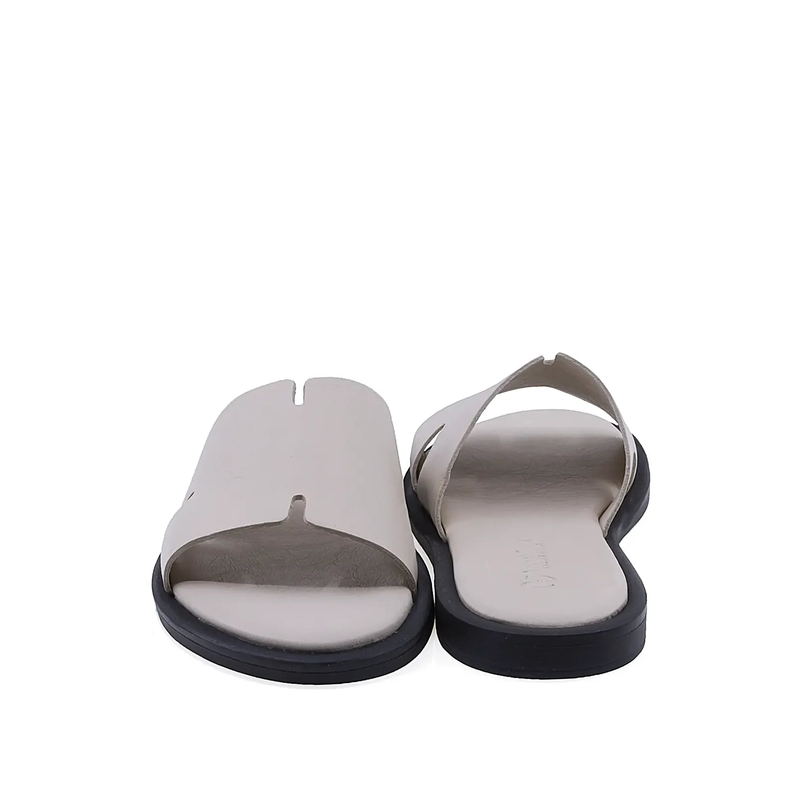 Papuci dama casual Anna Viotti D19-359 vedere spate piele naturala bej stil casual modern
