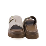 Papuci dama casual Anna Viotti D202-82369 vedere spate piele naturala ivory design modern