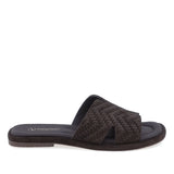 Papuci dama casual Anna Viotti D75-29645 din piele intoarsa maro vedere laterala dreapta comozi