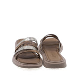 Papuci dama casual Anna Viotti D57-616 vedere din spate piele naturala taba design casual elegant