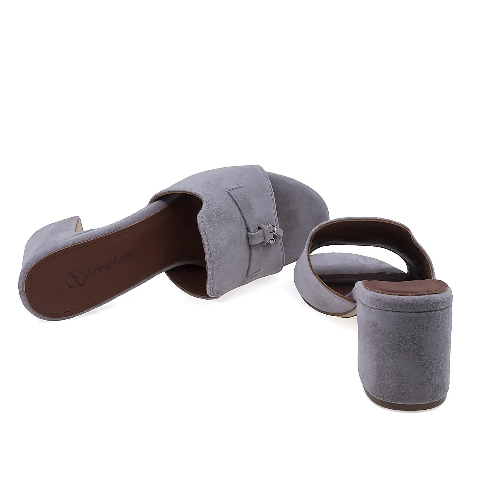 Papuci dama Anna Viotti D105-N6295L cu mesina naturala pentru confort ridicat la purtare