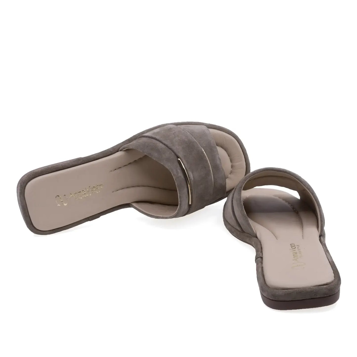 Papuci dama Anna Viotti D75-29622 cu mesina naturala confortabila pentru purtare zilnica
