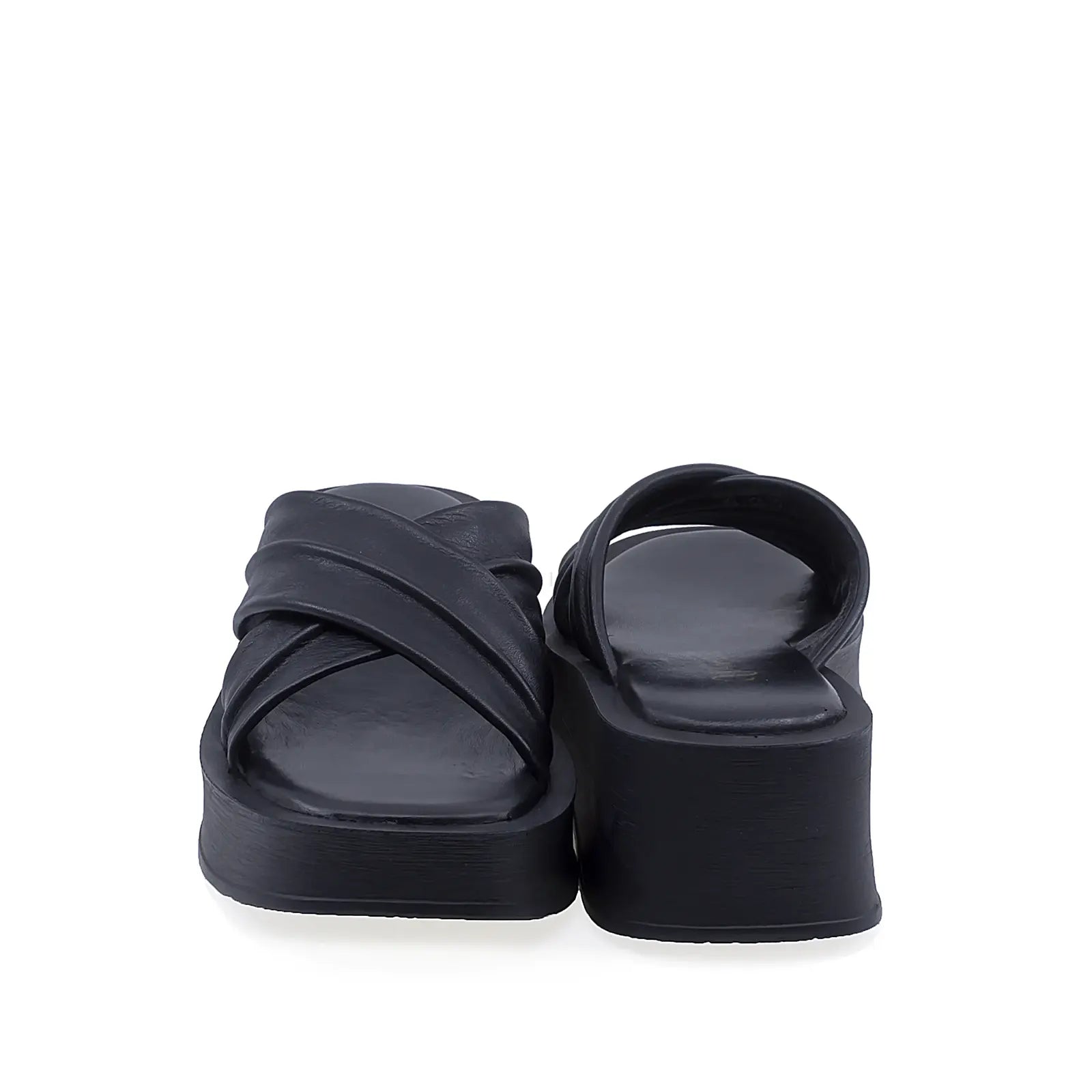 Papuci dama Anna Viotti D202-82406 vedere din spate cu platforma de 5,5 cm si design casual confort