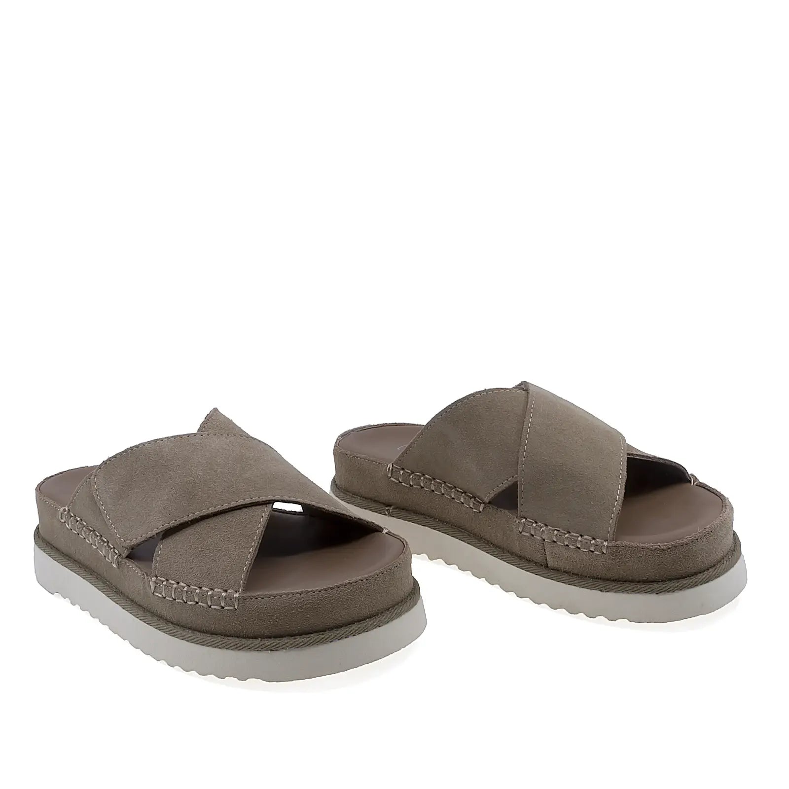 Papuci dama casual Anna Viotti D113-OWS002-9 vedere din fata cu platforma usoara si confortabila