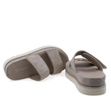 Talpă platformă papuci damă Anna Viotti bej 4 cm față 5 cm spate stabilitate și confort
