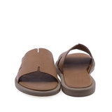 Papuci dama casual Anna Viotti D19-359 vedere din spate piele naturala taba