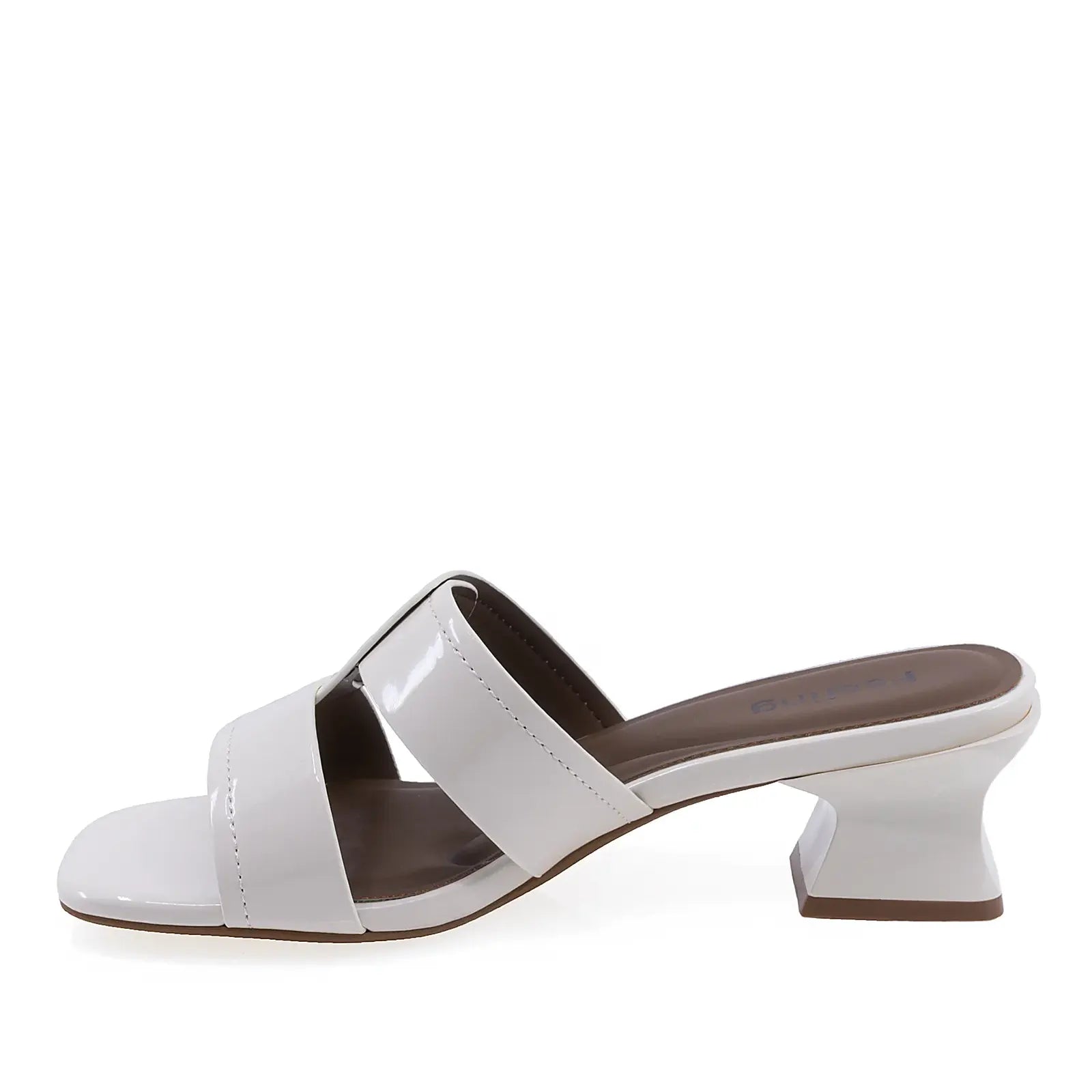 Papuci damă eleganti piele lacuita Feeling 31088 bej