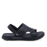 Sandale bărbați casual Goretti B111-D172011 negre, vedere laterală dreapta, talpă ușoară și flexibilă