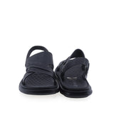 Sandale bărbați casual Goretti negre, talpă de 2,5 cm și stabilitate optimă la mers