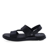 Sandale bărbați Goretti B111-D17204 din piele naturală negre, vedere laterală stângă