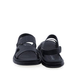 Sandale bărbați casual Goretti negre, talpă de 2,5 cm și stabilitate optimă la mers