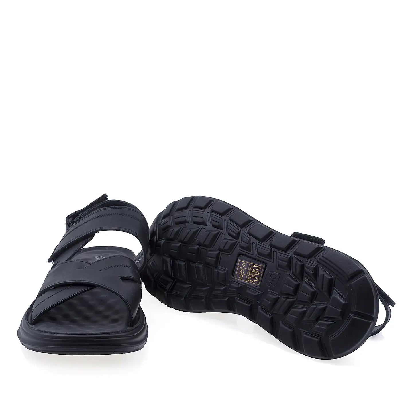 Sandale barbati casual Goretti piele naturala B111-J25701 negre