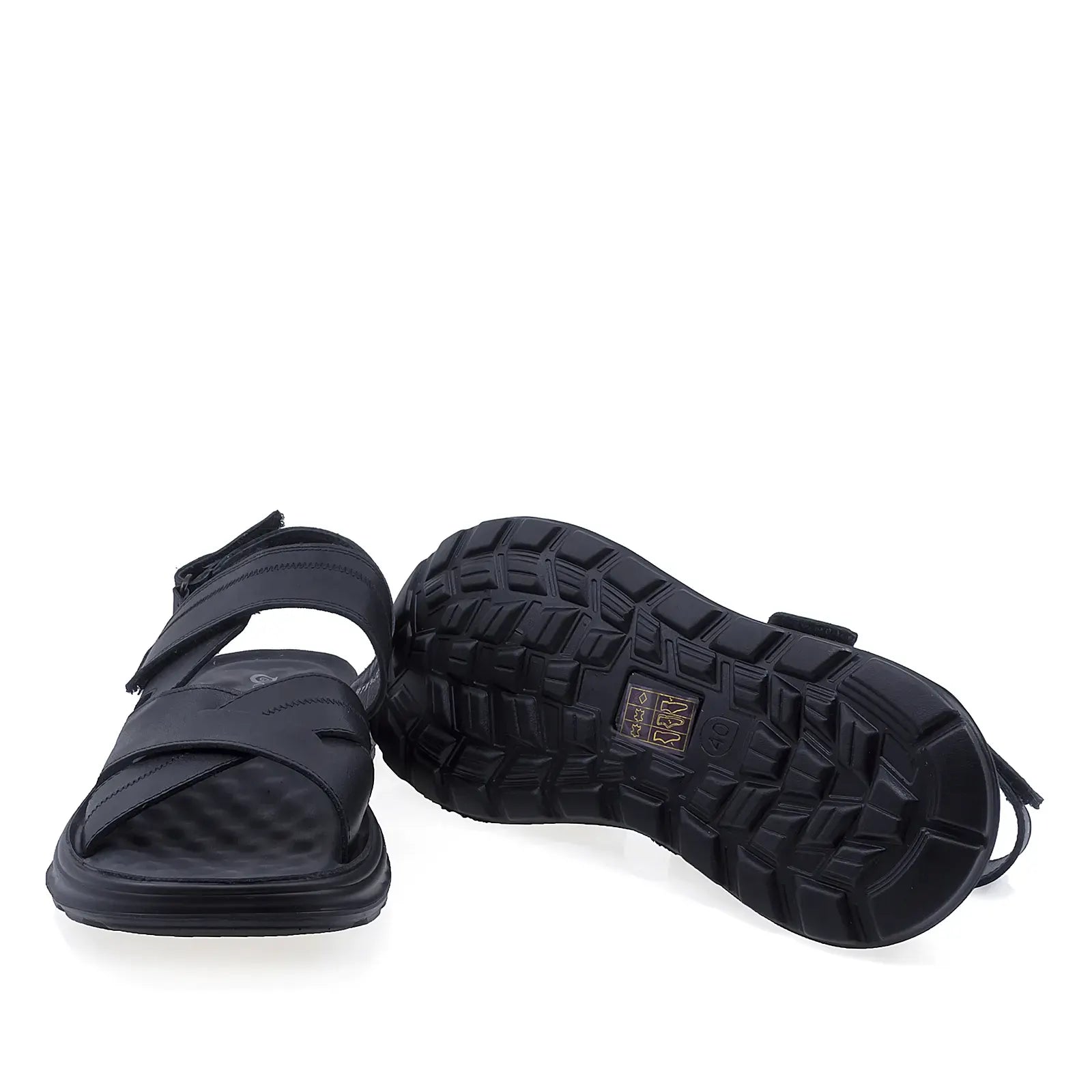 Sandale barbati casual Goretti piele naturala B111-J25701 negre