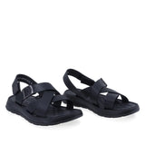 Sandale bărbați Goretti B111-J25703 negre din piele naturală, design casual și confortabil pentru sezonul cald