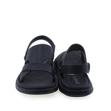 Sandale barbati casual Goretti B111-D172016 vedere din spate piele naturala neagra stil modern