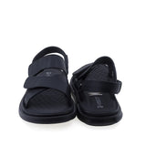 Sandale barbati casual Goretti B111-D17203 vedere din spate piele naturala neagra stil modern