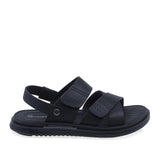 Sandale barbati Goretti B111-D17203 piele naturala neagra vedere lateral dreapta talpa flexibila