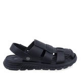 Sandale barbati Goretti B111-J25702 piele naturala neagra vedere lateral dreapta talpa foarte flexibila