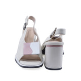 Sandale damă elegante Anna Viotti D105-6361P-J558-Z818 alb murdar, vedere spate