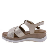 Sandale dama Anna Viotti D20-H2987 bej sidef din piele naturala, design modern si confort sporit