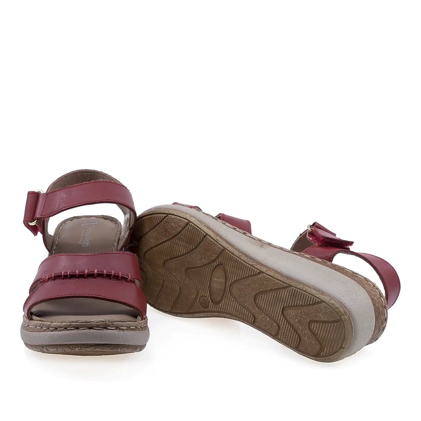 Sandale damă Anna Viotti D200-68411 cu platformă de 6 cm și talpă ortopedică pentru mers confortabil