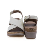Sandale dama casual Anna Viotti D200-68412 crem, talpa stabila si usoara pentru confort pe durata intregii zile