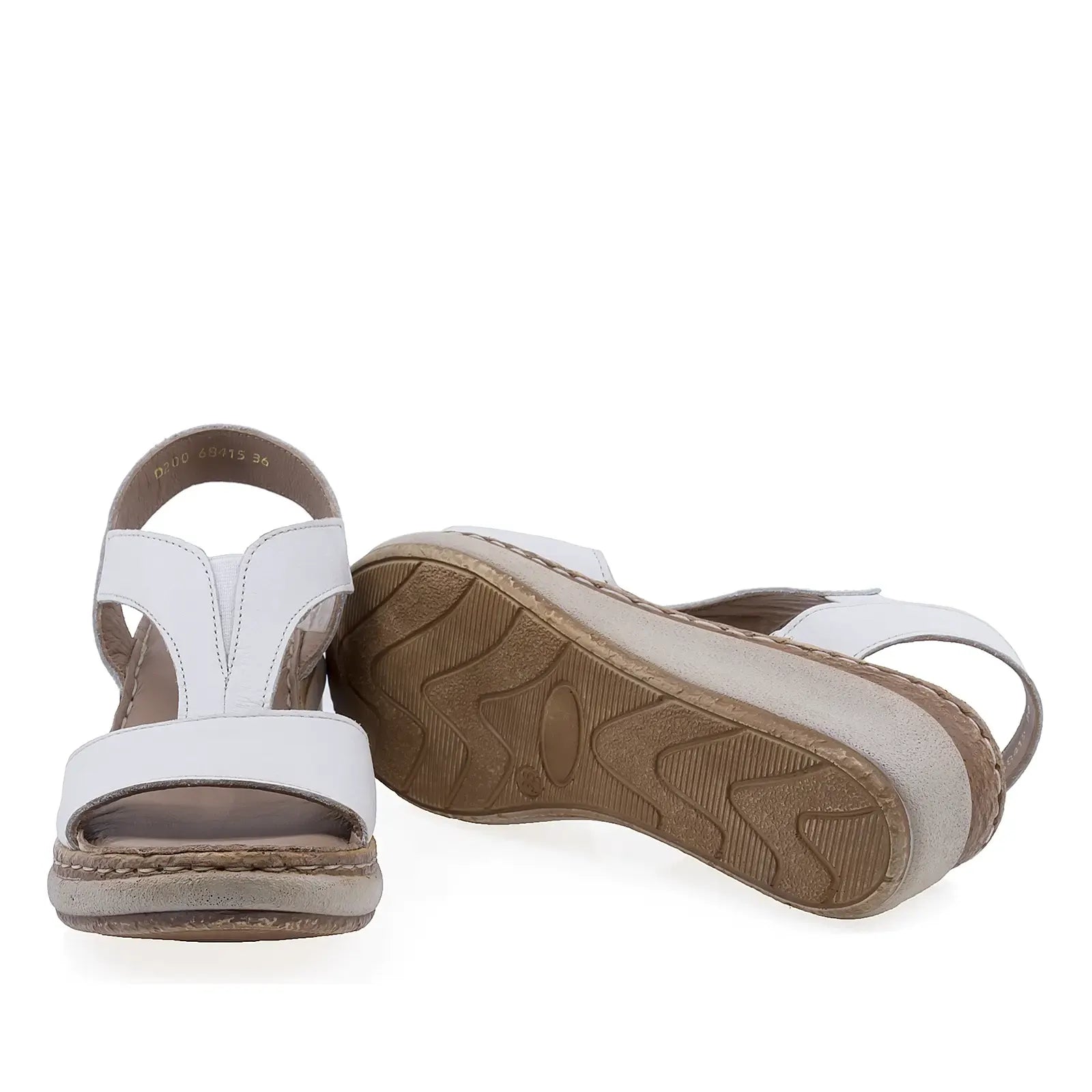 Sandale damă Anna Viotti D200-68415 cu platformă de 6 cm și talpă ortopedică pentru mers confortabil