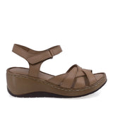 Sandale damă casual Anna Viotti D21-E246-45 coniac, vedere laterală dreapta, confortabile pentru purtare zilnică
