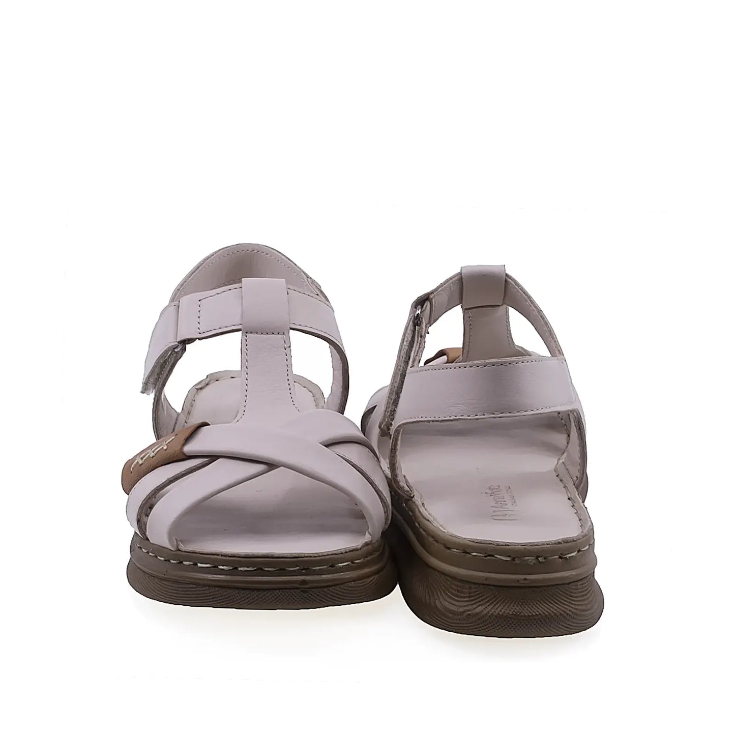 Sandale dama Anna Viotti D21-NDR401 pudra, platforma usoara si design ergonomic pentru confort zilnic