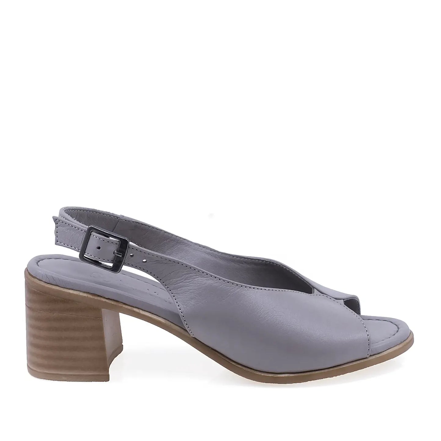 Sandale damă casual elegante Anna Viotti D22-K102 gri, vedere laterală dreapta, confortabile și moderne