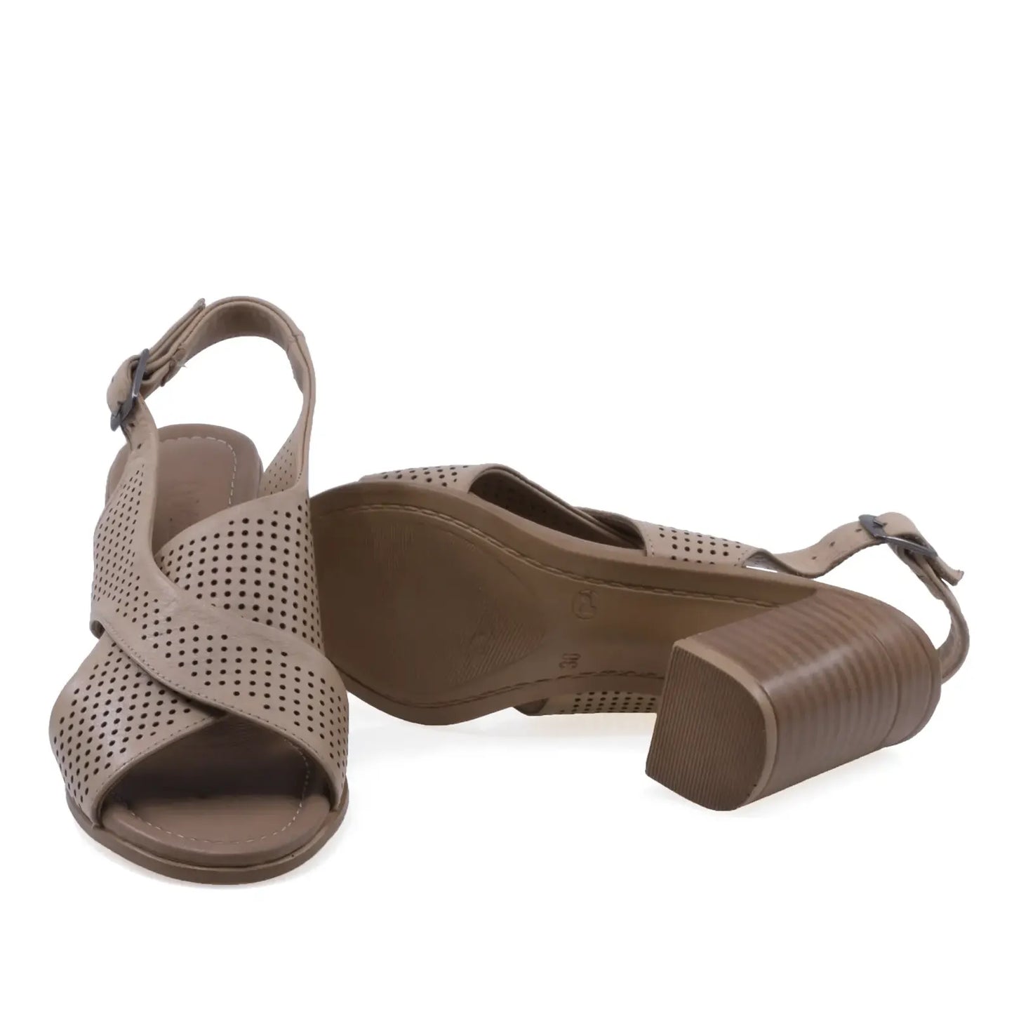 Sandale damă Anna Viotti D22-K721 cu talpă turnată și toc de 9 cm pentru stabilitate și confort